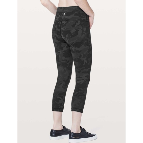 Lululemon Wunder Under Crop Hi-Rise Full On Luon 21" Camo - Picture 2 of 6